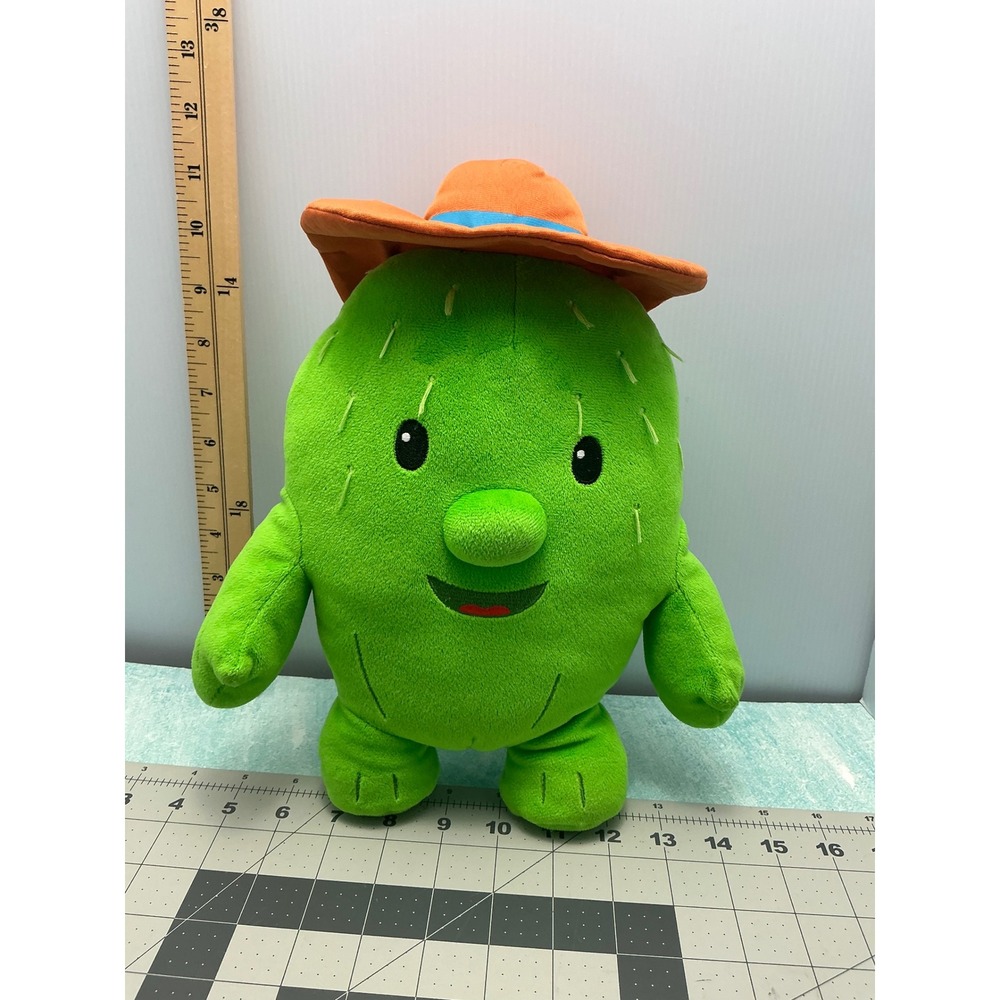 Disney Plush Cactus Cowboy Hat Green Stuffed Toy‎ Cute Western Character